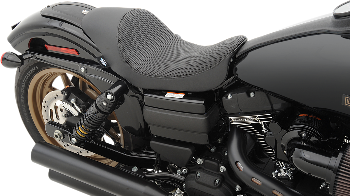 Drag Specialties Seats 3/4 Solo Seat - Low - Basketweave - FXD/FLD '06-'17