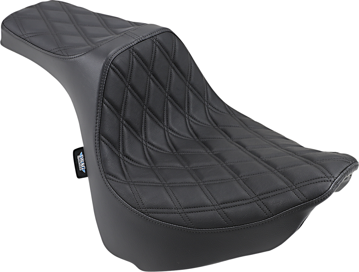 Drag Specialties Seats Predator III Seat - Double Diamond - Black Stitched - FXFB/S '18-'23