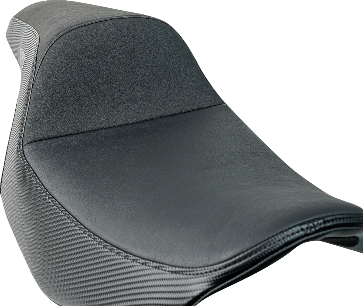 Slyfox Drifter Tour Seat - Vinyl W/ Slipstop - Gray Logo - FL '23-'24
