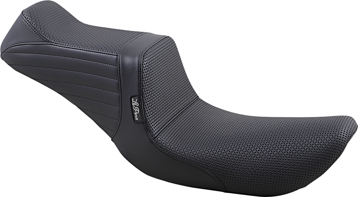 Le Pera Tailwhip Seat - Basketweave - Black - FXD '96-'03