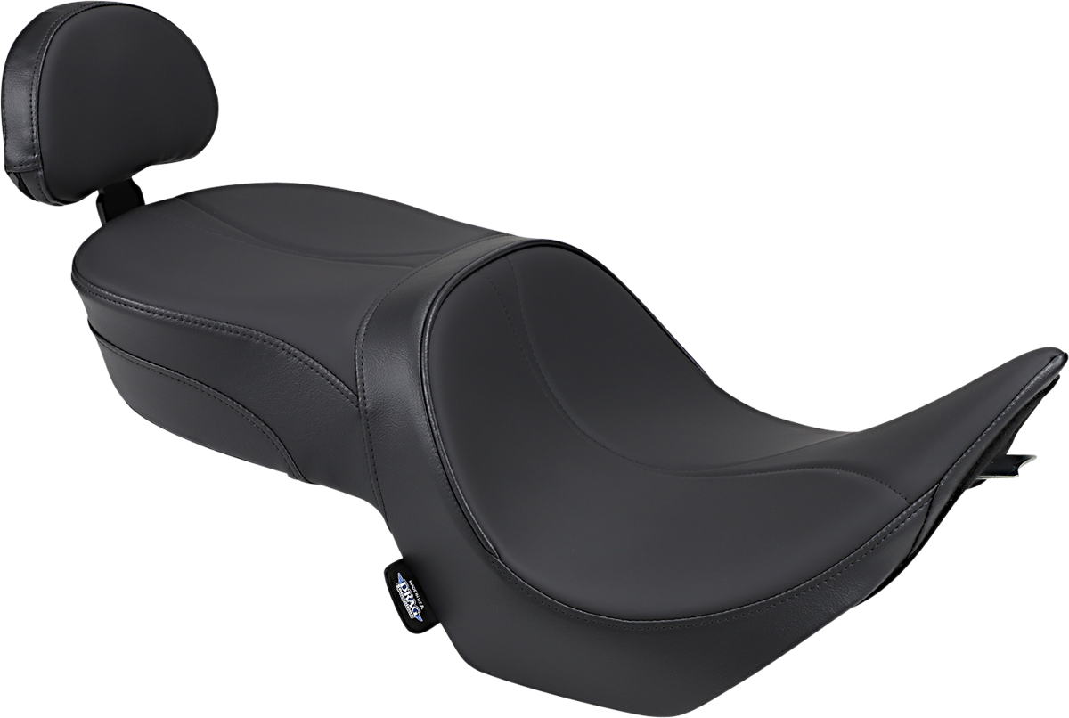 Drag Specialties Seats Low-Profile Touring Seat - Black - Passenger Backrest - Victory Hammer '05-'17