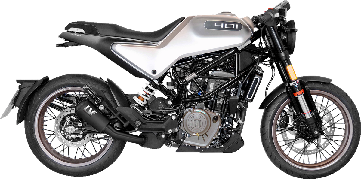LeoVince LV-10 Slip-On Muffler - Black Stainless Steel - 401