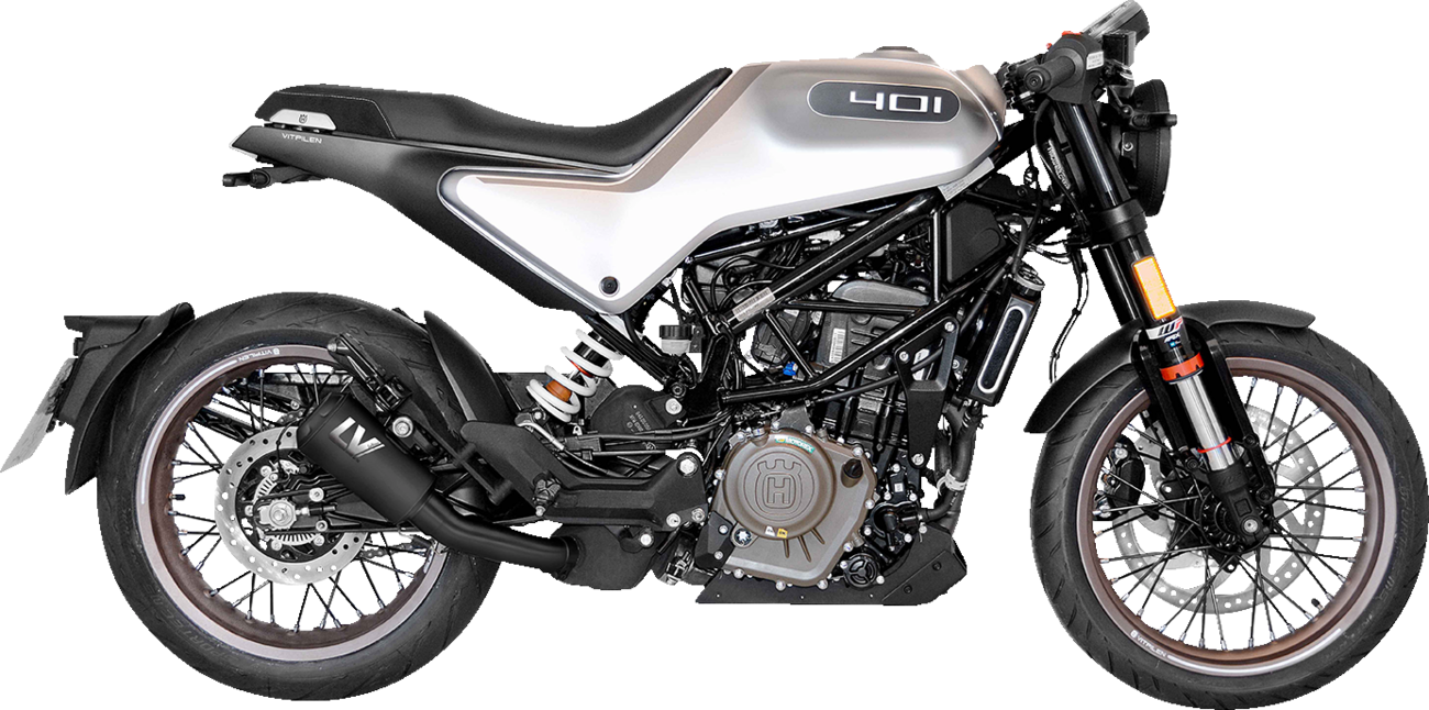 LeoVince LV-10 Slip-On Muffler - Black Stainless Steel - 401