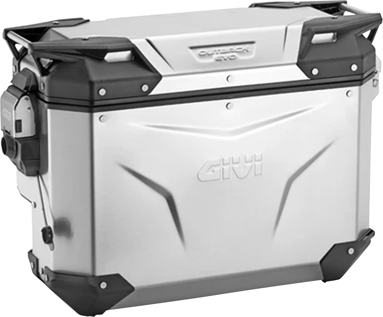GIVI Outback Evo Side Case - Right - 33 Liter - Silver