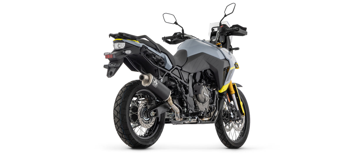 Full System With Indy Race Aluminium Dark" Slip On"