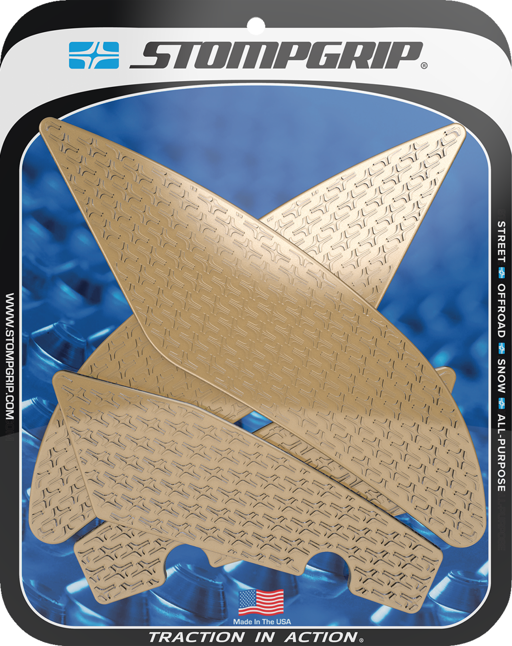 StompGrip Tank Grips - Icon - Clear - Yamaha - YZF '17-'20