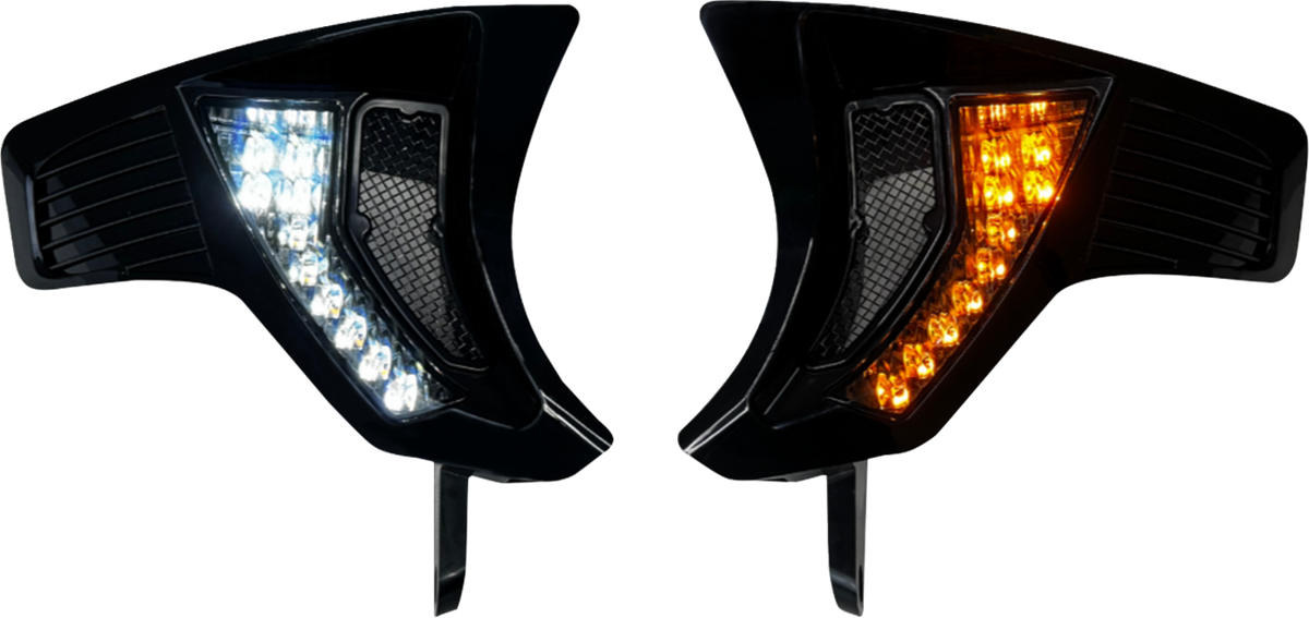 Custom Dynamics Shark Demon® Turn Signal Vents - Smoke Lens