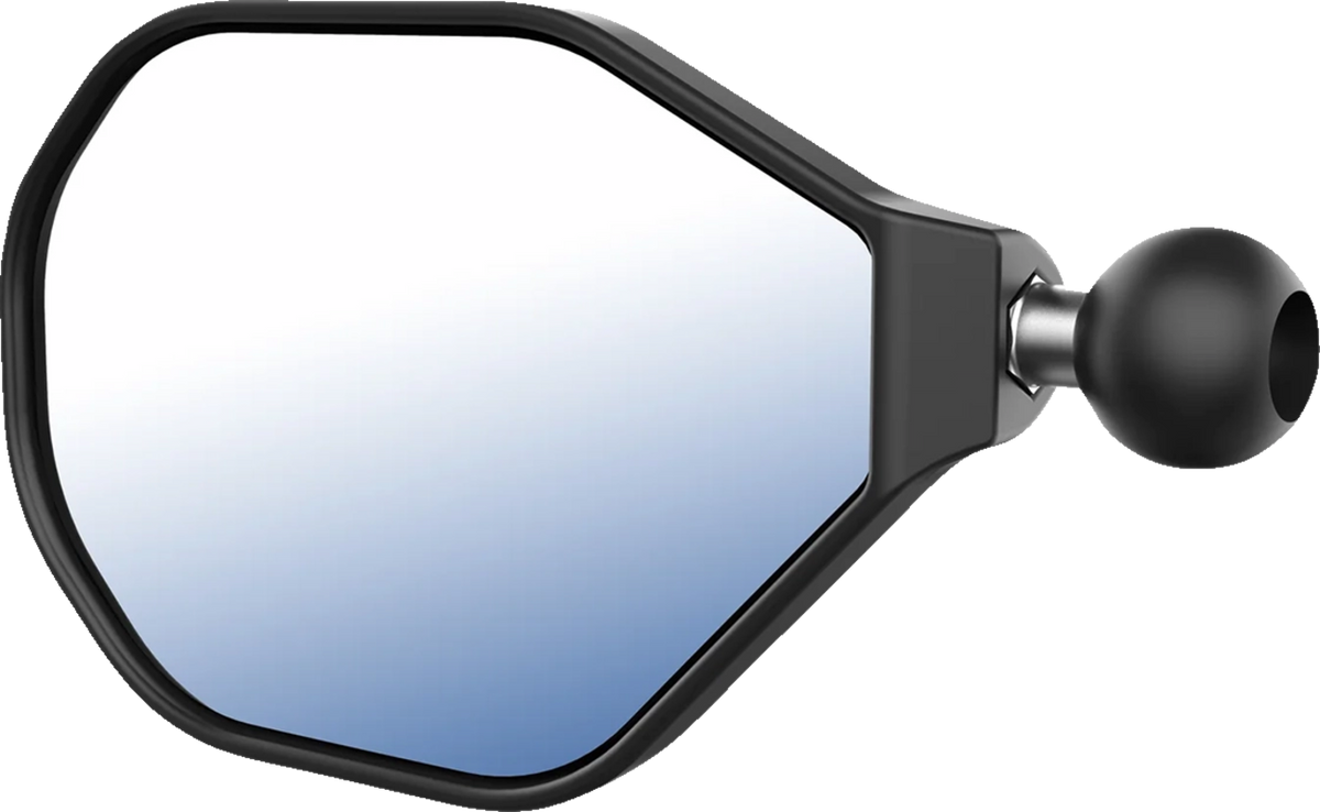 RAM Mounts Tough-Mirror™ - Side View - Oval - Black - Left With Ball