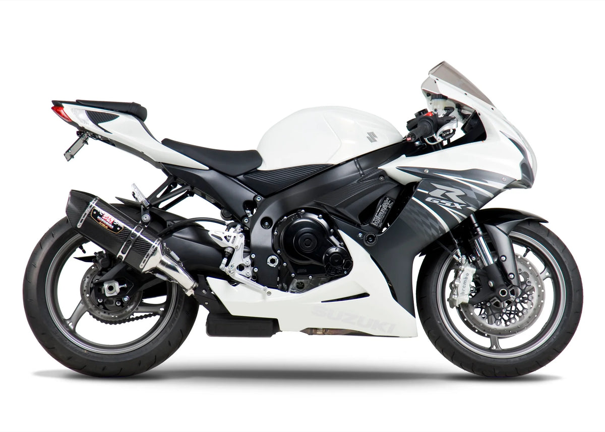Yoshimura GSX-R600/750 11-26 R-77 Stainless Slip-On Exhaust, W/ Carbon Fiber Muffler