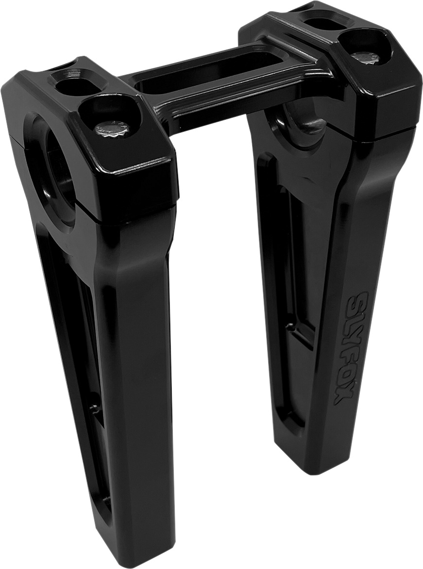 Slyfox Handlebar Riser Kit - Straight - 1" Clamping - 6" Rise - Black