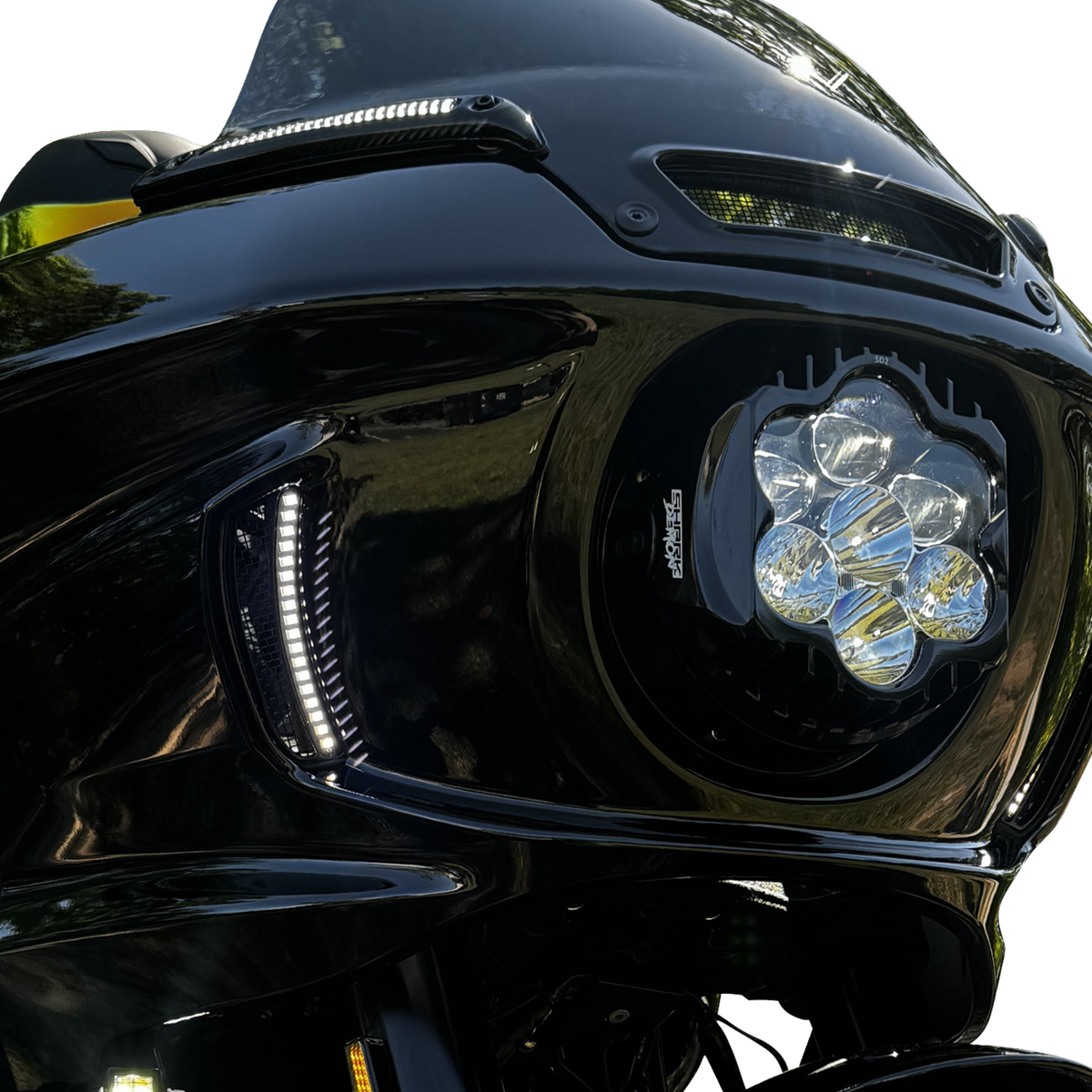Custom Dynamics Fairing Vent Light - Amber/White