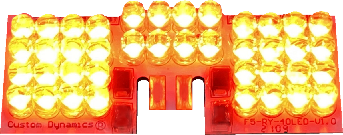 Custom Dynamics LED Fender Tip Boards - Red