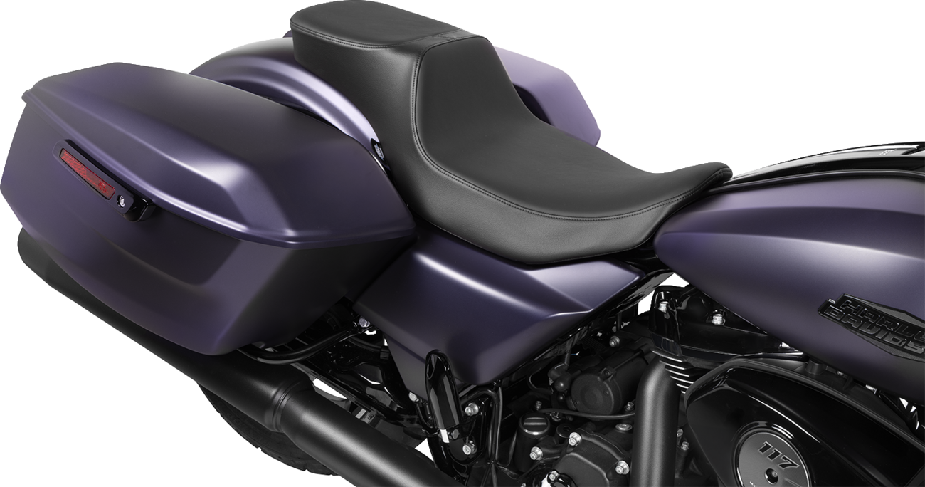 Drag Specialties Seats Performance Predator 2-Up Seat - Extended Reach - Solar Leather - Smooth - FLHX/FLTR '23-'24
