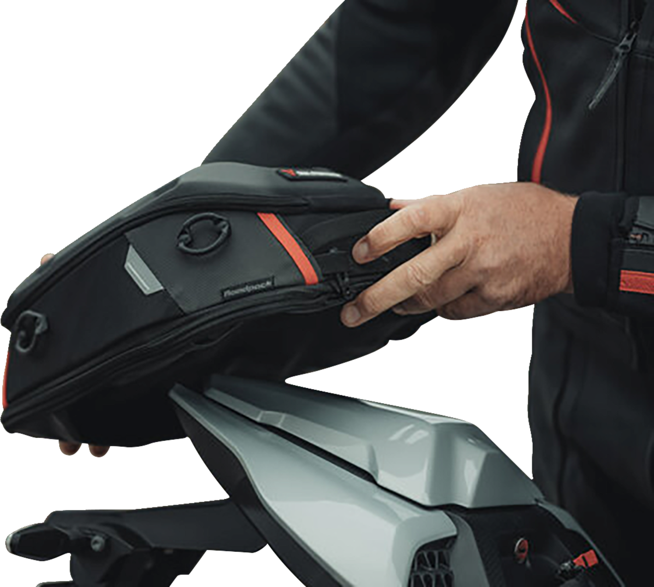 SW-Motech PRO Roadpack Tail Bag - 8 To 14 Liter - Black/Anthracite