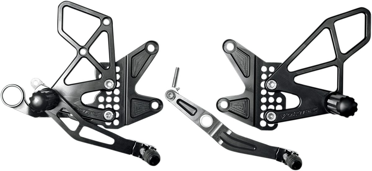 Vortex V2 Rearset - Black - YZF R6