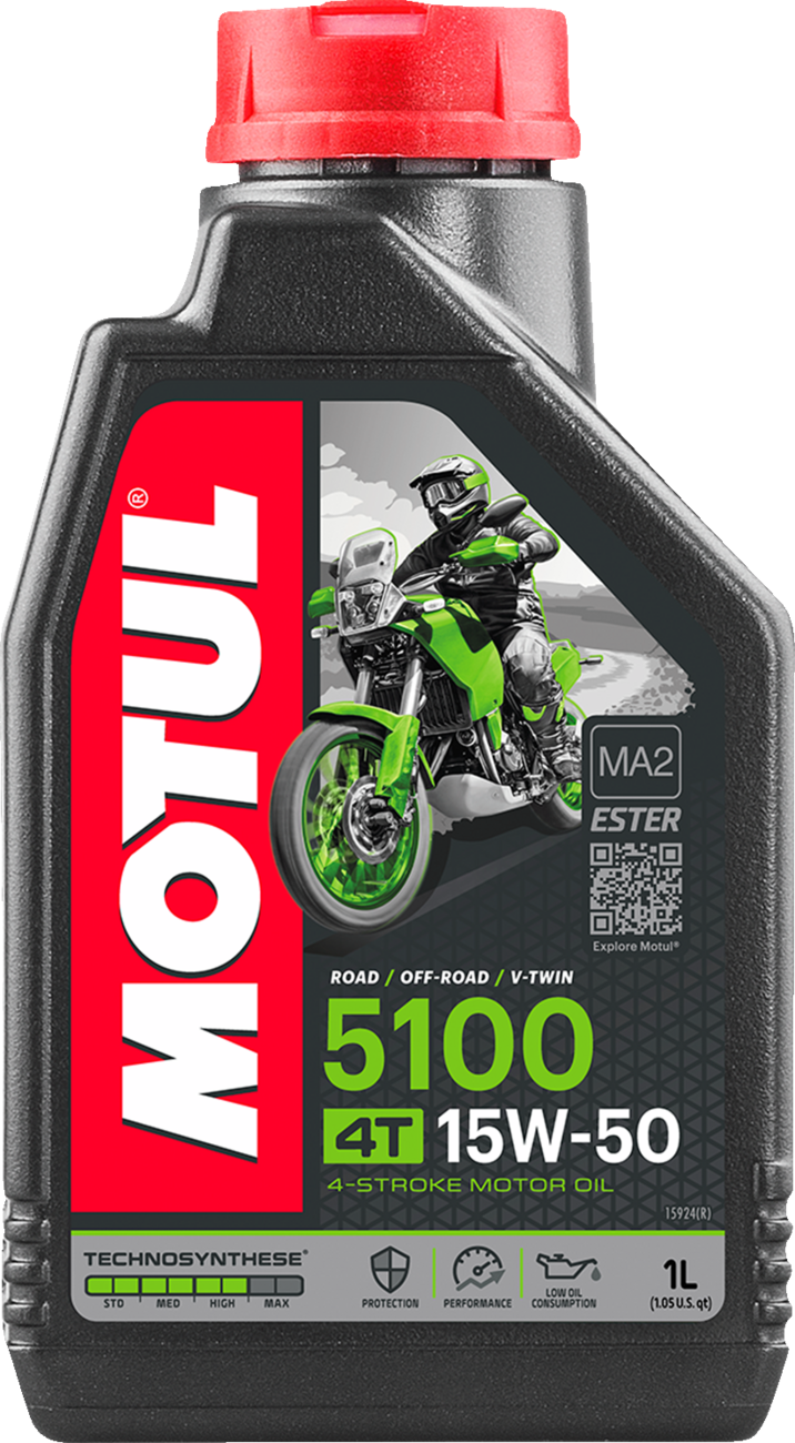 Motul 5100 4T Synthetic Blend Oil - 15w-50 - 1L