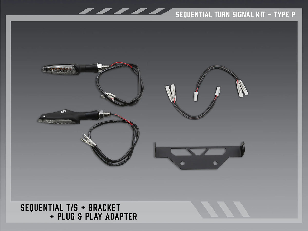 Yoshimura Type P Sequential Signal Kit For V2 Fender Eliminators