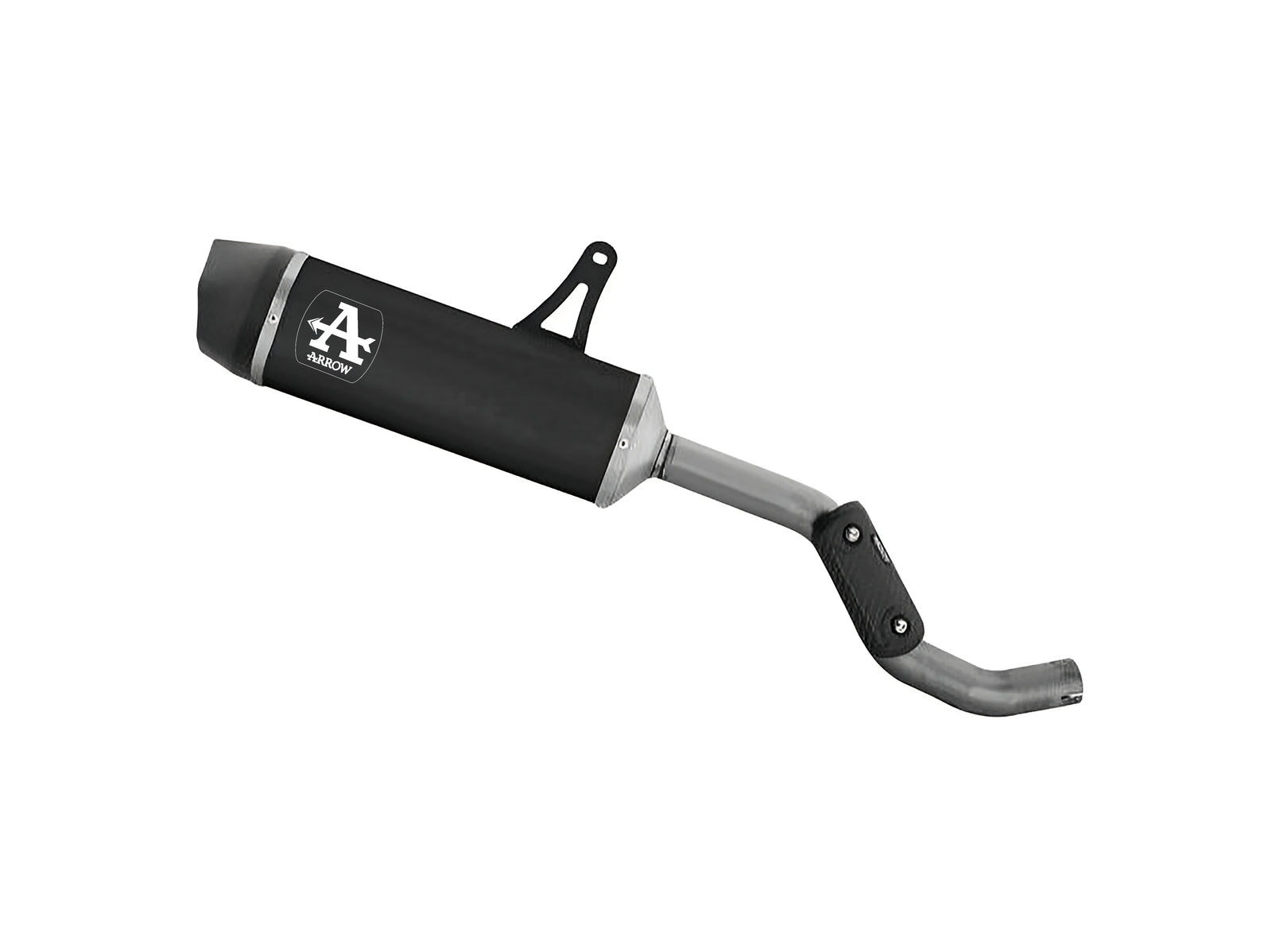 72657AKN Indy Race Aluminium Dark Slip On With Carbon End Cap