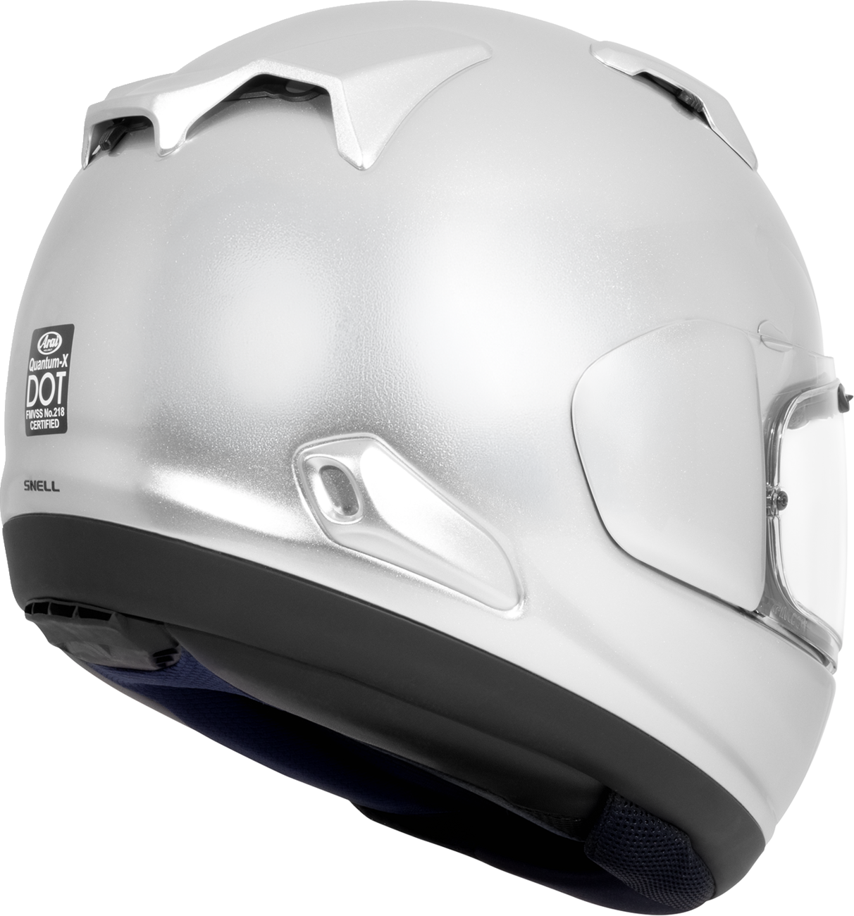 ARAI Helmets Quantum-X Helmet - Aluminum Silver / Gloss / Silver / XL