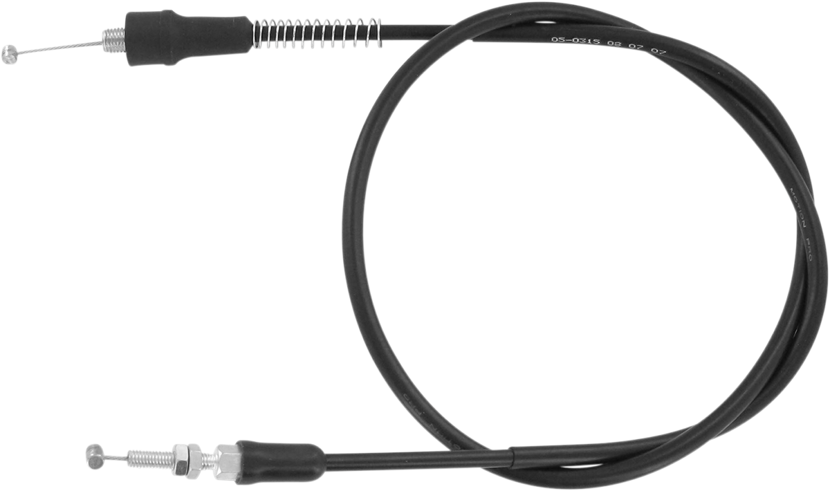 Motion Pro Black Vinyl Throttle Cable - Pull - +2" - '04-'09 YFZ450