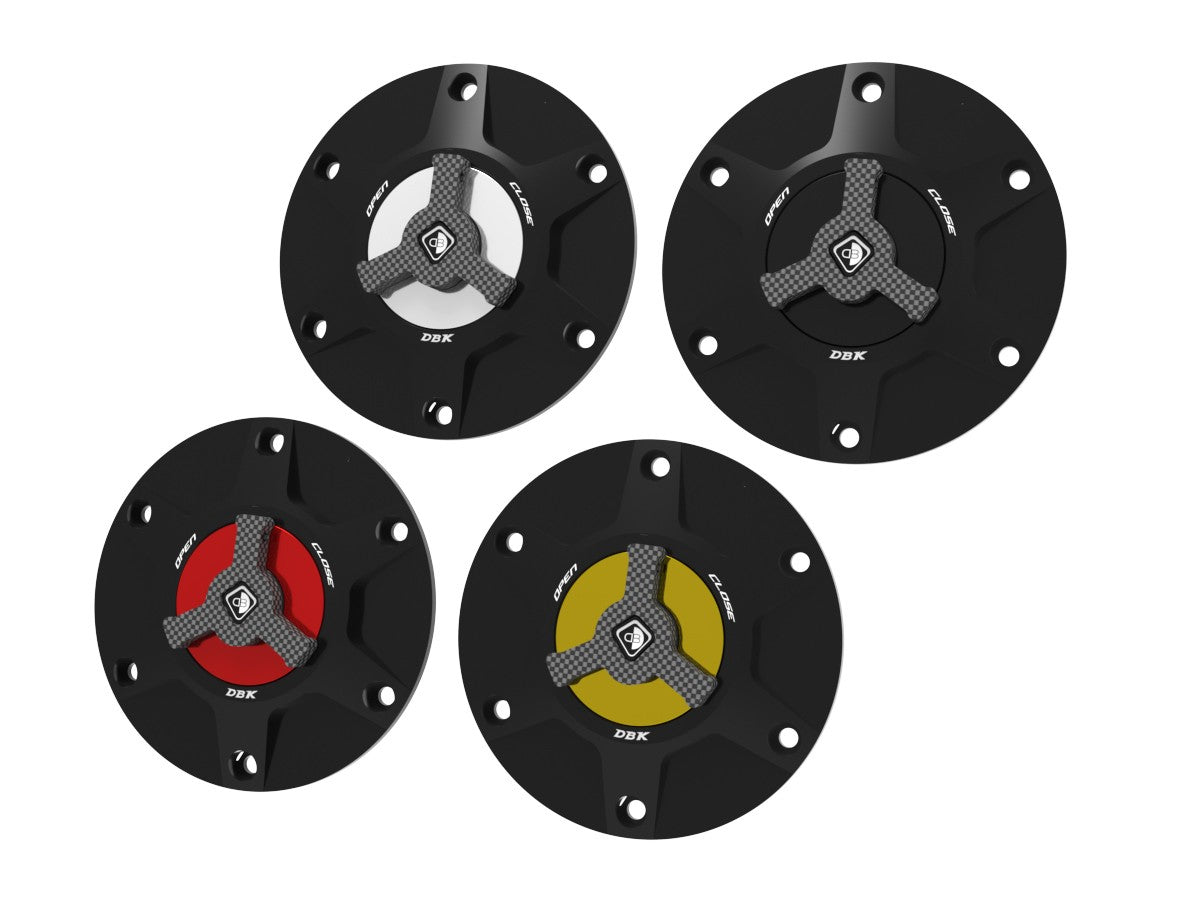 Ducabike DBK Ducati Quick Release Fuel Tank Cap - Black / Red
