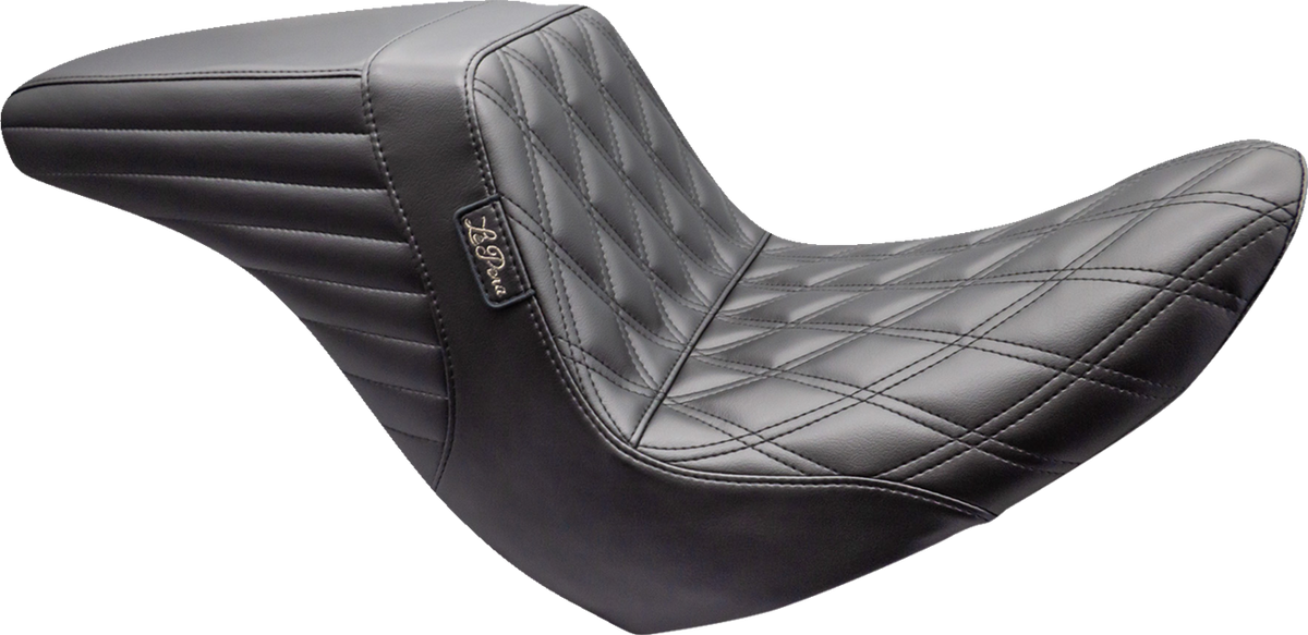 Le Pera Kickflip Up Front Seat - Double Diamond - Black - FL/FX '18-'24