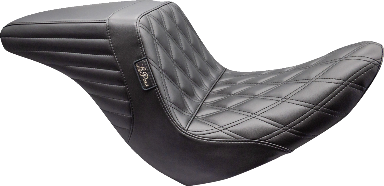 Le Pera Kickflip Up Front Seat - Double Diamond - Black - FL/FX '18-'24
