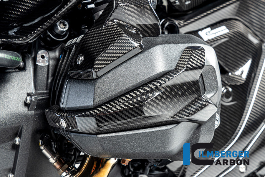 Ilmberger Carbon Spark Plug Access Cover Left BMW R 1300 GS - Gloss / Twill