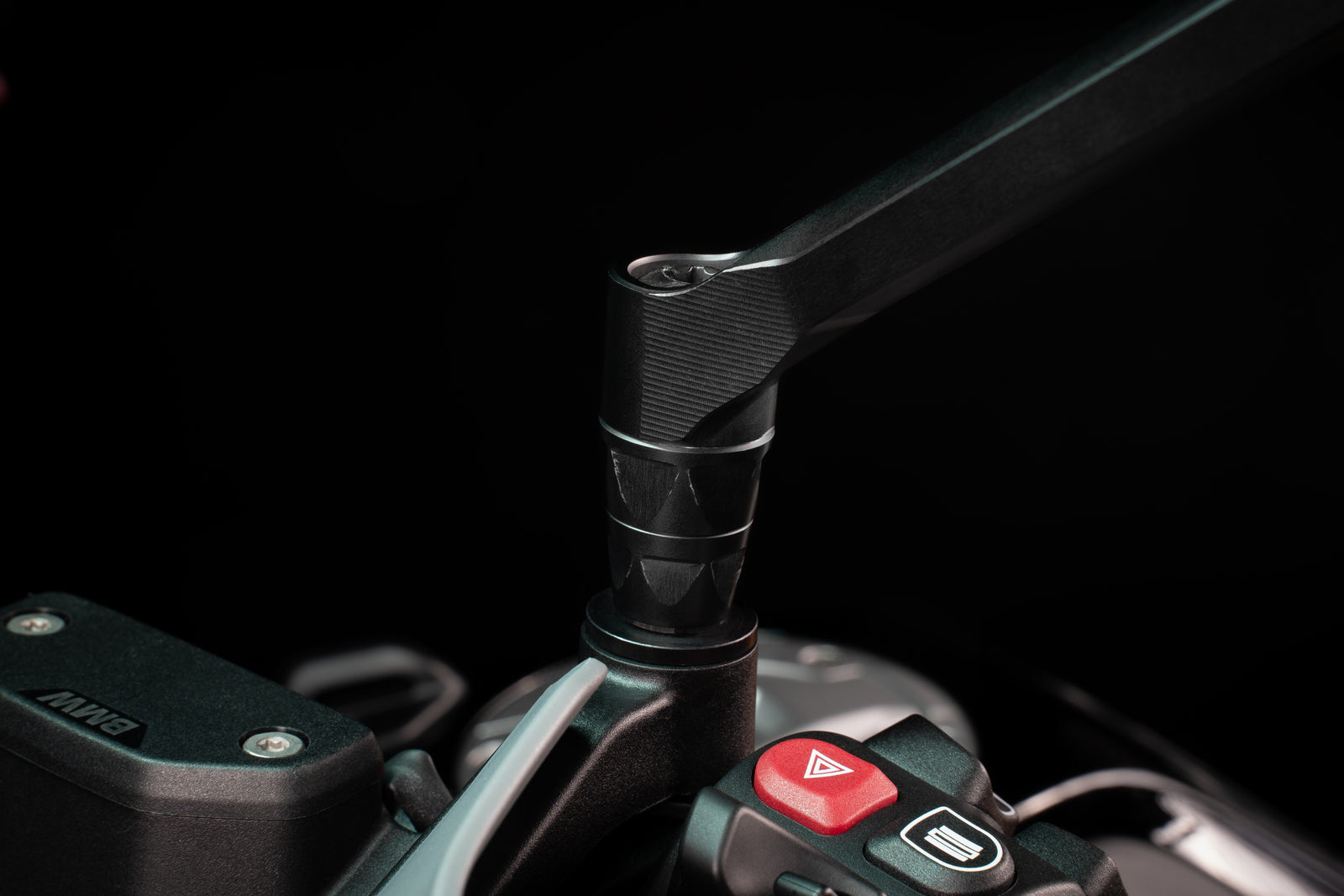 Gilles Tooling STRATOS Left-Hand Dashboard Mirror, Matt Black