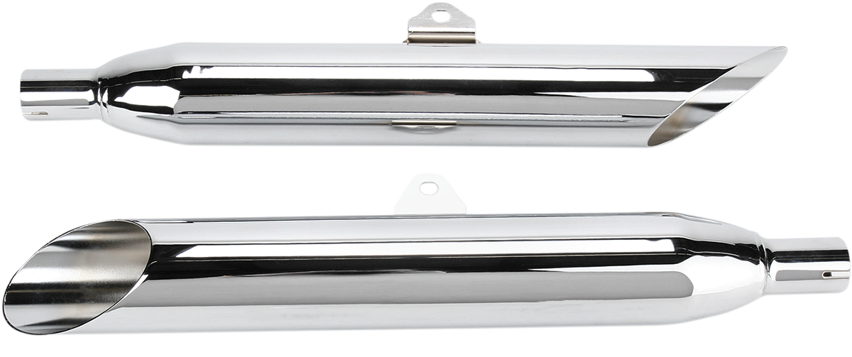 Cobra Slip-On Mufflers - Slash-Cut - XVS1100 V-Star