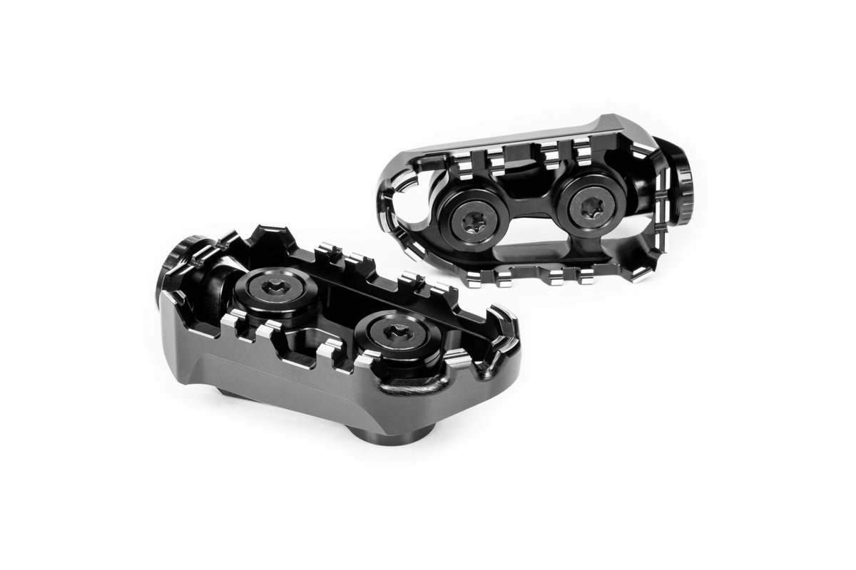 Gilles Tooling Tech-X Enduro Foot Peg Set, Rider, Black