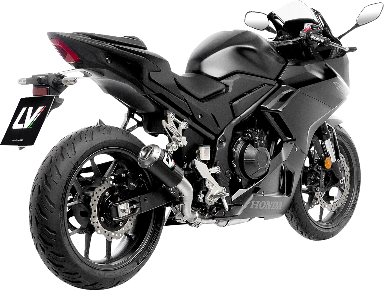 LeoVince LV-10 Slip-On Muffler - Carbon - CB/CBR 500 F/R/X