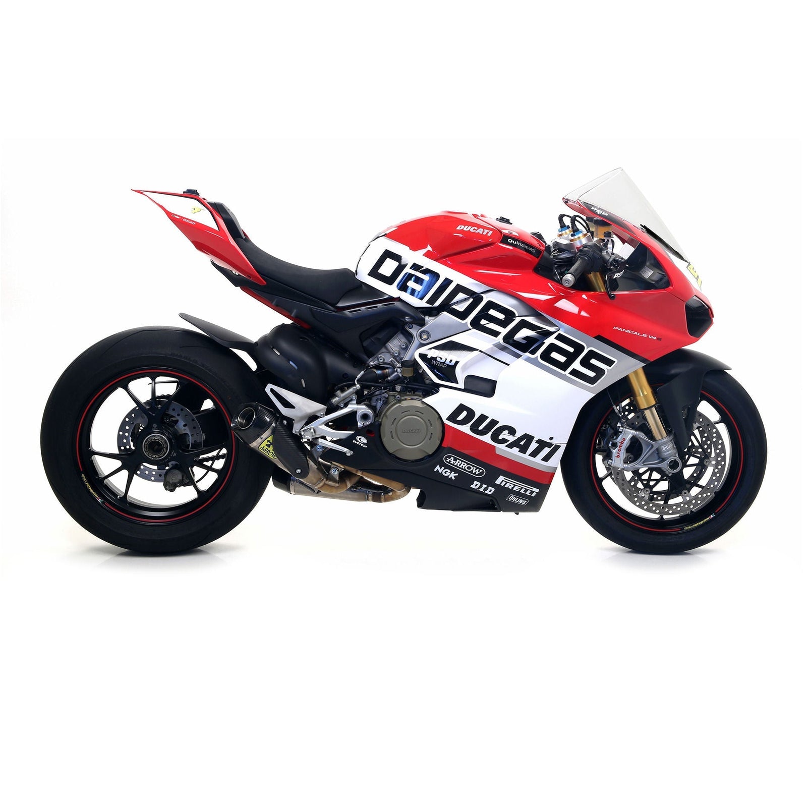 Arrow Works Titanium Slip-On Exhaust for Panigale V4 V4S V4R Speciale