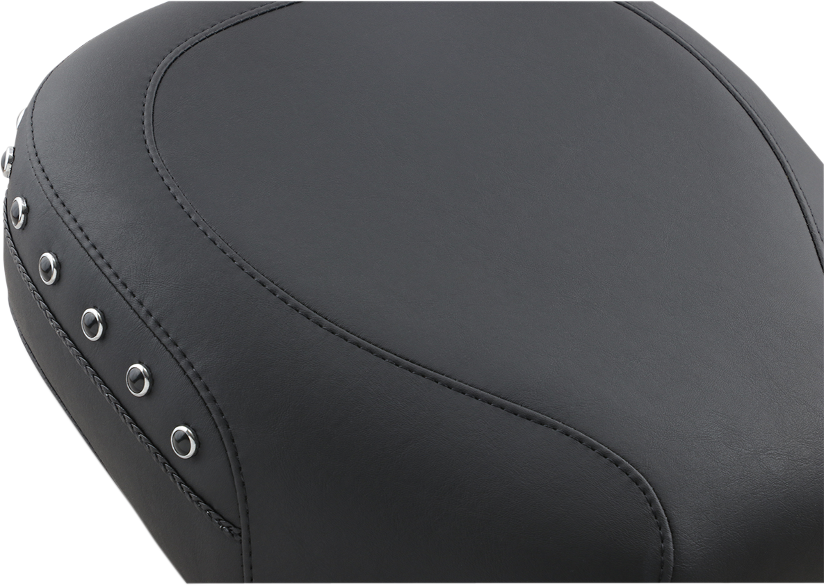 Mustang Wide Rear Seat - Studded - Black - FL '97-'25