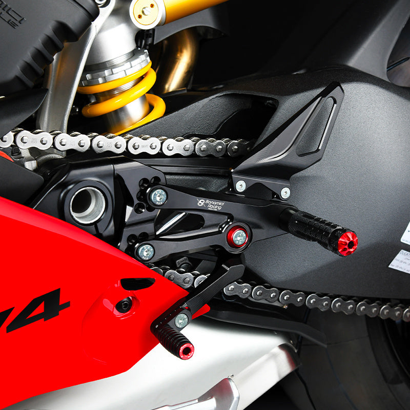 Bonamici Racing Adjustable Rearsets - Ducati Panigale V4 - V4S - V4R