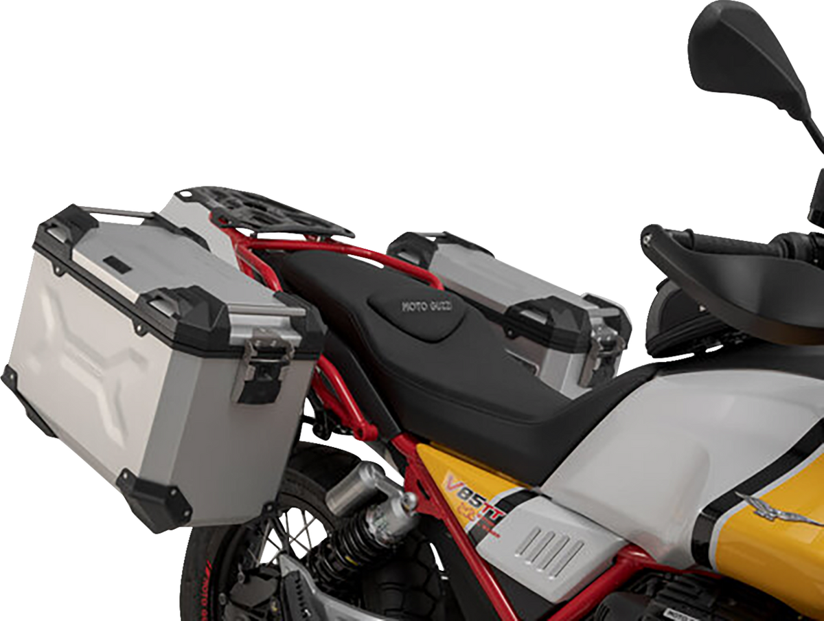 SW-Motech TRAX ADV Aluminum Case System - Silver - Moto Guzzi V85 TT '19-'24