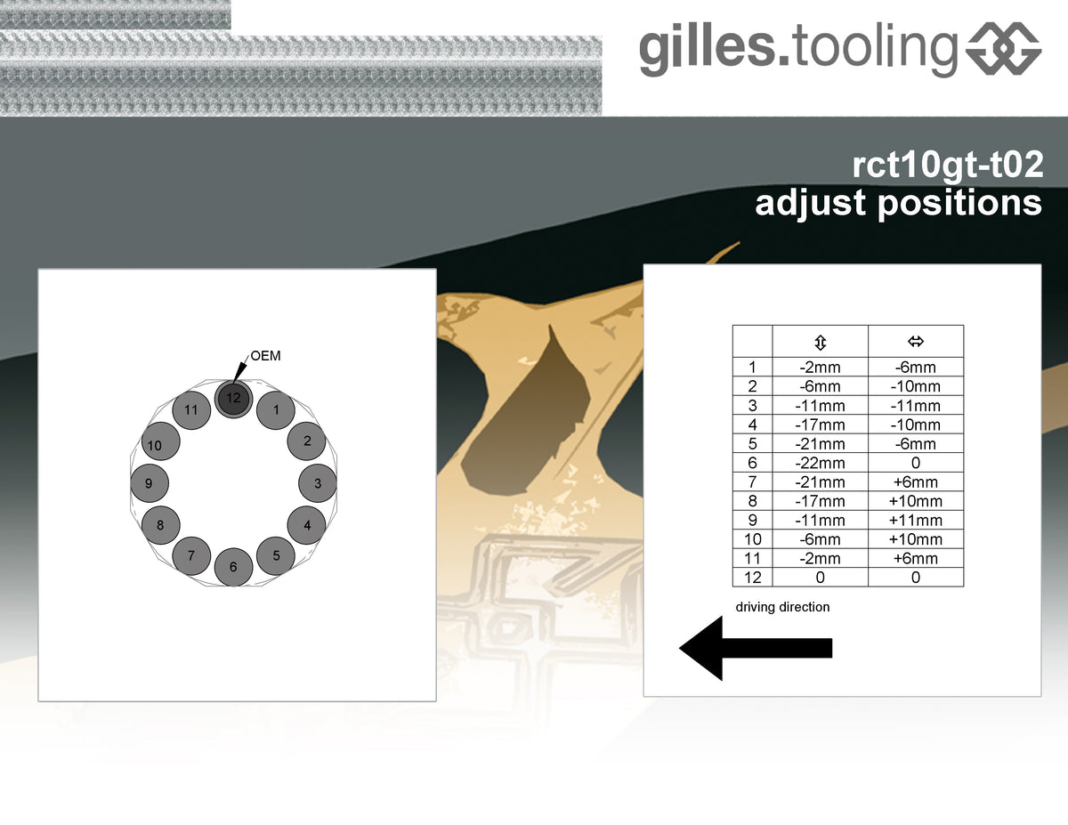 Gilles Tooling Footrest System RCT10GT T02 Titanium-Silver