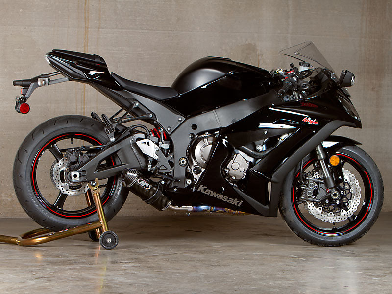 M4 Exhaust 2011 ZX10R Street Slayer System Slip On with Carbon Fiber Canister