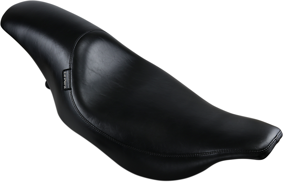Le Pera Silhouette Full-Length Seat - Smooth - Black - FLH/FLT '02-'07