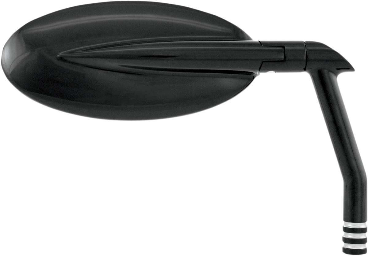 Performance Machine (PM) Mirror - Vision - Side View - Oval - Black/Contrast Cut - Left/Right