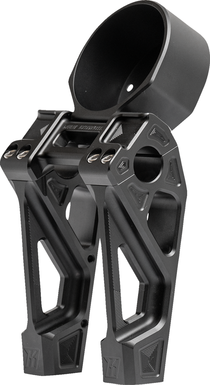 Kodlin USA Fastback Risers - Includes Clamp - 6" - Black