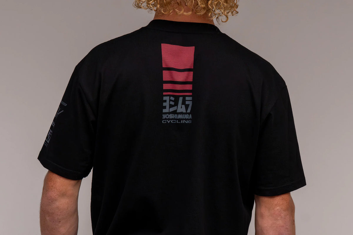 Yoshimura Racing Stripe Tee Black