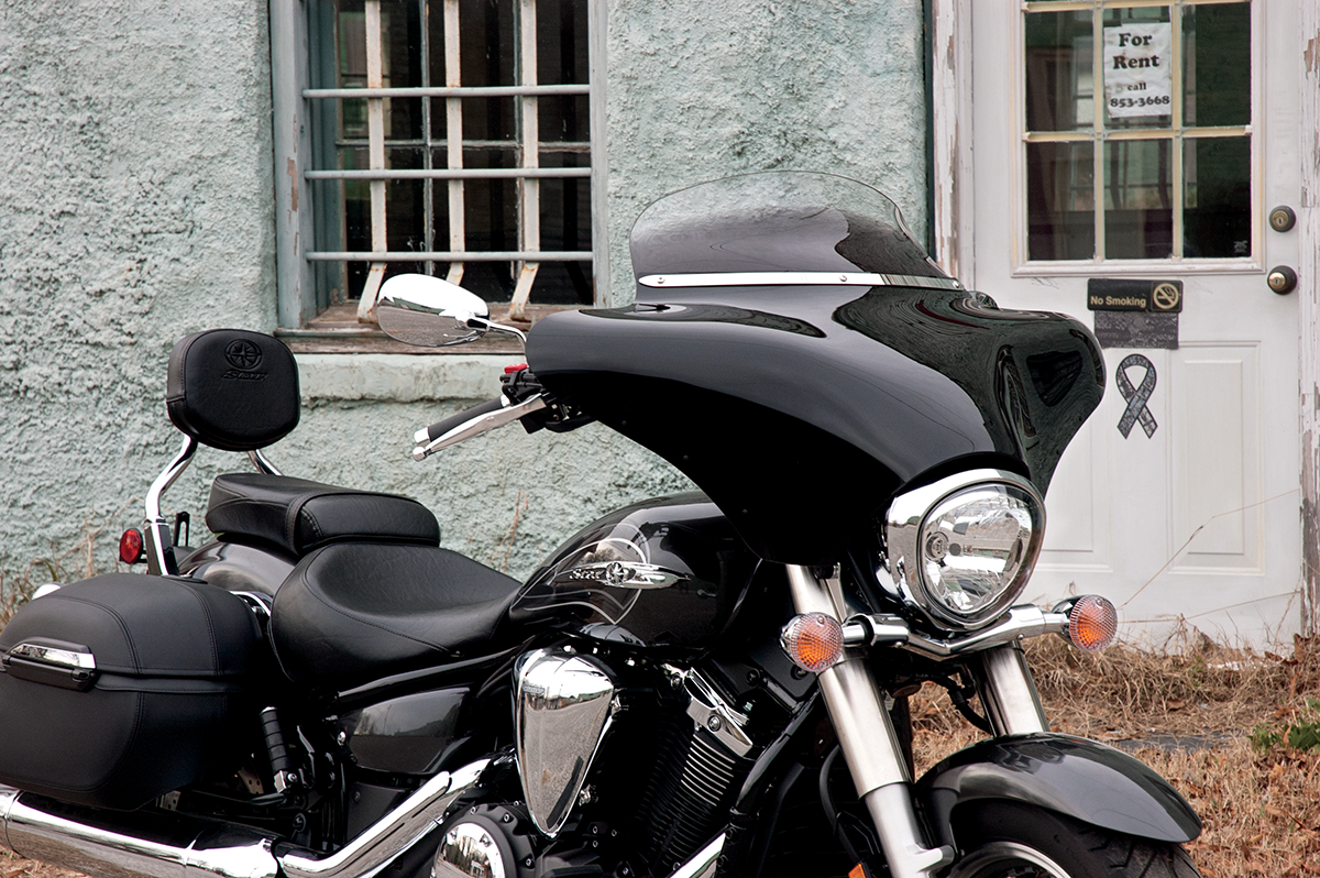 Memphis Shades Slotted Stainless Steel Batwing Fairing Trim