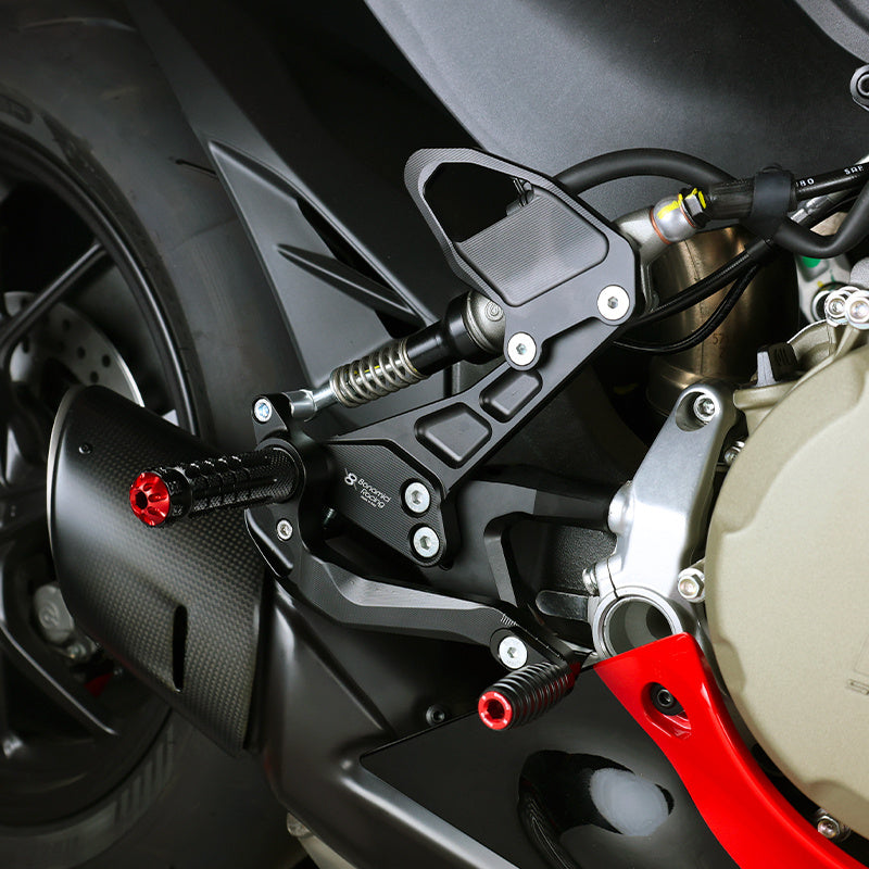 Bonamici Racing Adjustable Rearsets - Ducati Panigale 899 - 959 - 1199 - 1299 - V2