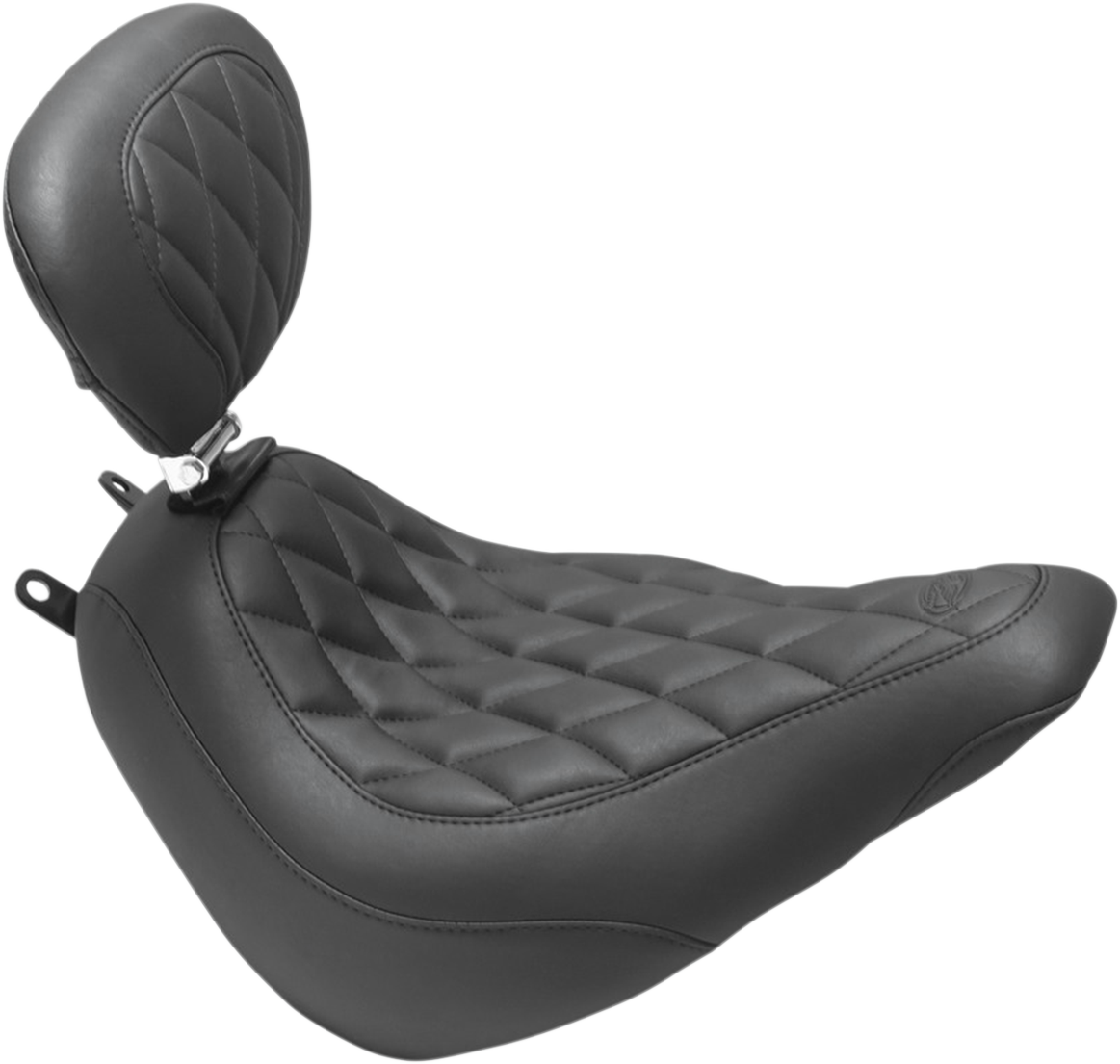 Mustang Wide Tripper™ Seat - With Driver's Backrest - Diamond