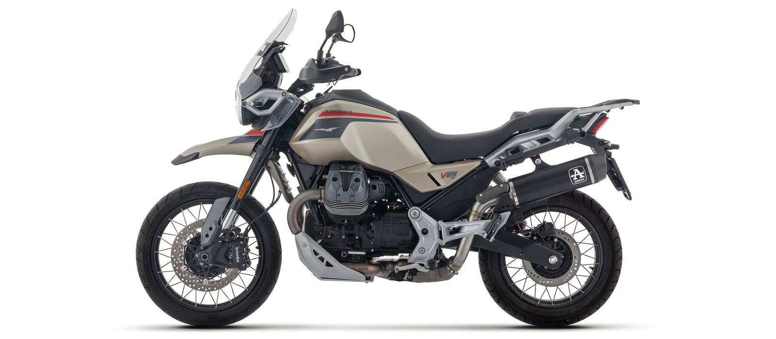 Arrow 71998AKN Indy Race Aluminium Dark Slip On With Carbon End Cap