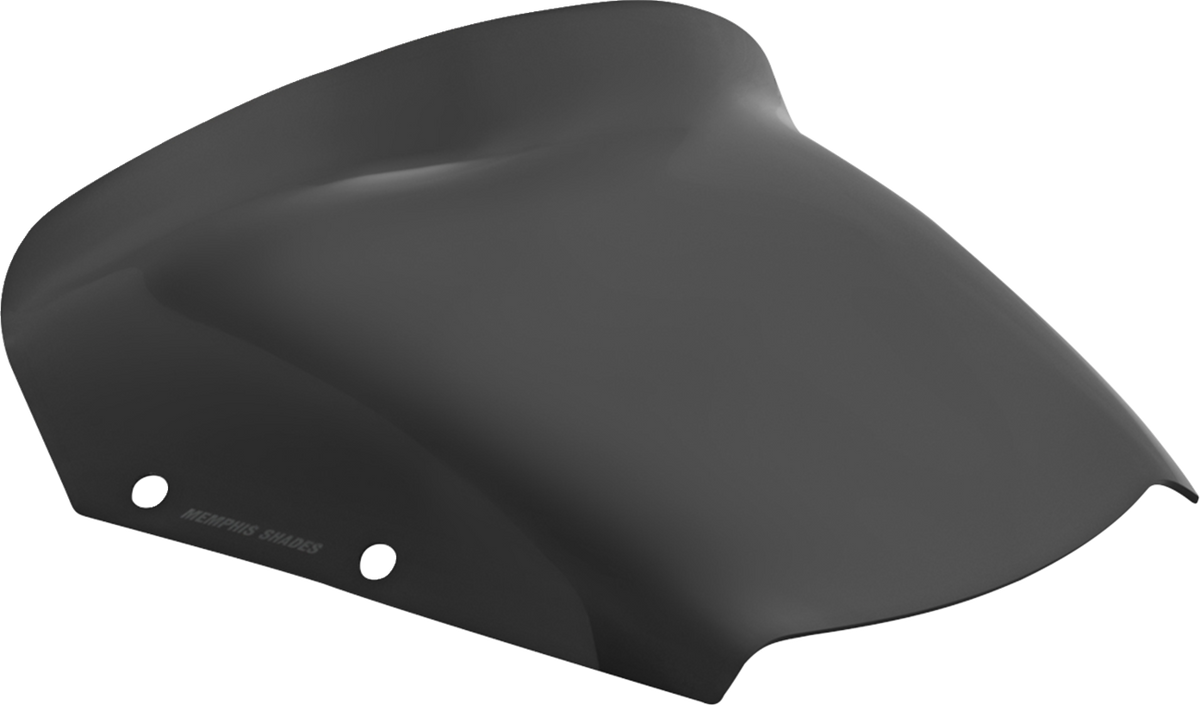 Memphis Shades Spoiler Windshield - 5" - Dark Black Smoke - FLHX