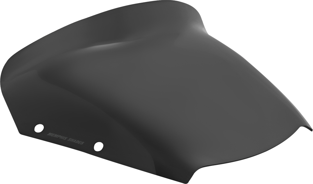 Memphis Shades Spoiler Windshield - 5" - Dark Black Smoke - FLHX
