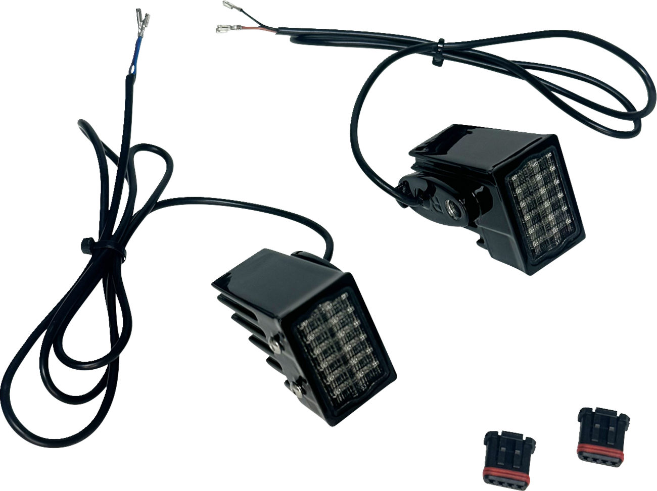 Custom Dynamics Rear Strut Mount LED Turn Signals - Black With Smoke Lens