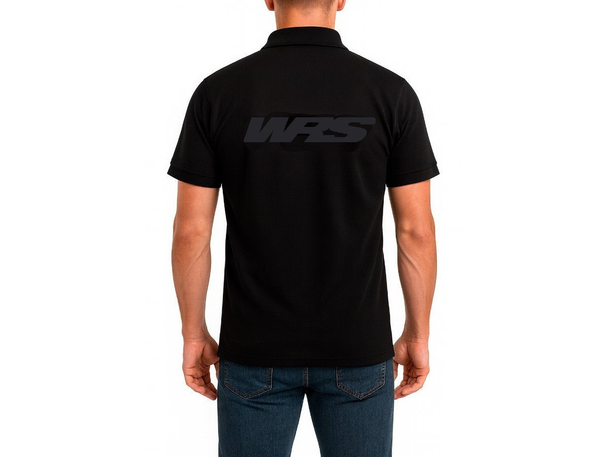 WRS Original Polo Shirt 100% Cotton Black Logo